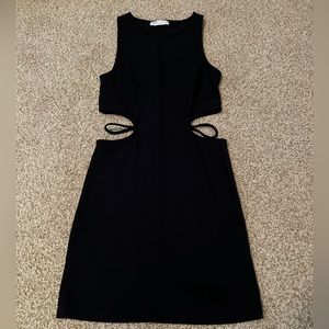 Pull&Bear cutout mini black dress